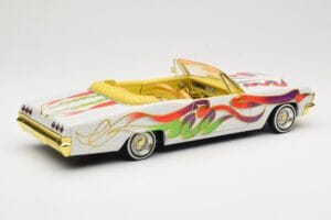 Chevrolet Impala Lowrider White Metallic Hot Wheels 1:18 27635 Kov – obrázok 3 z 8