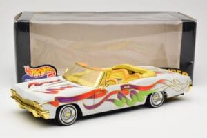 Chevrolet Impala Lowrider White Metallic Hot Wheels 1:18 27635 Kov – obrázok 8 z 8