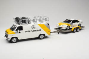 Opel Manta 400 Group B Rally Tour de Corse 1984 S Chevrolet G30 Servisným Vozidlom Otto 1:18 OT491 Živica – obrázok 3 z 13