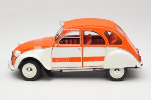 Citroen 2CV Spot Oranžový & Biely Solido 1:18 421183600 Kov – obrázok 4 z 8