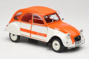 Citroen 2CV Spot Oranžový & Biely Solido 1:18 421183600 Kov – obrázok 6 z 8