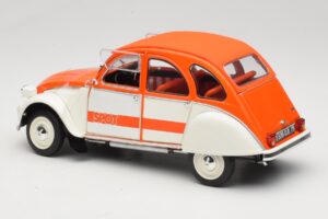Citroen 2CV Spot Oranžový & Biely Solido 1:18 421183600 Kov – obrázok 7 z 8