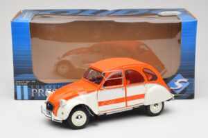 Citroen 2CV Spot Oranžový & Biely Solido 1:18 421183600 Kov – obrázok 8 z 8