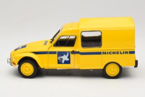 Citroen Acadiane Michelin Žltý Solido 1:18 S1800406 Kov – obrázok 3 z 6