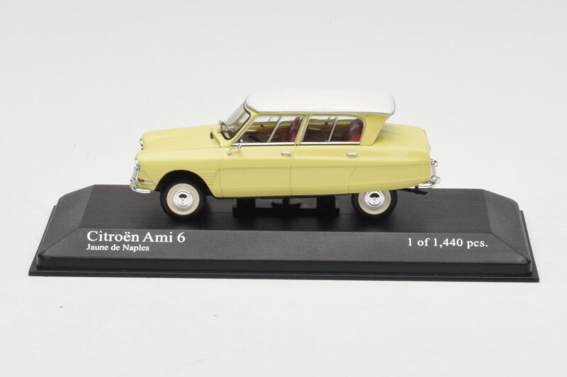 Citroen Ami 6 Žltý Biely Minichamps 1:43 400111661 Kov