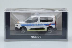 Citroen Berlingo Police Municipale v2 Biela Modrá Norev 1:43 155768 Kov – obrázok 4 z 4