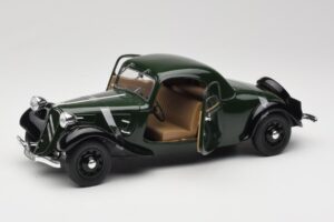 Citroen Traction Avant 11 Coupe Zelený Solido 1:18 8179 Kov – obrázok 2 z 8