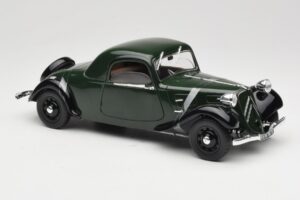Citroen Traction Avant 11 Coupe Zelený Solido 1:18 8179 Kov – obrázok 6 z 8