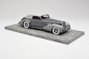 Delage D8 120 Kabriolet Šedý & Tmavosivý Minichamps 1:18 107115134 Kov – obrázok 4 z 6