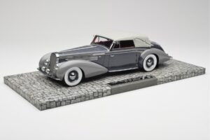 Delage D8 120 Kabriolet Šedý & Tmavosivý Minichamps 1:18 107115134 Kov
