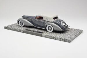 Delage D8 120 Kabriolet Šedý & Tmavosivý Minichamps 1:18 107115134 Kov – obrázok 5 z 6