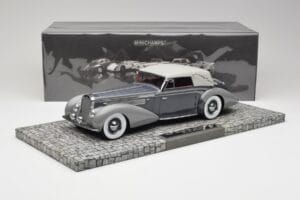 Delage D8 120 Kabriolet Šedý & Tmavosivý Minichamps 1:18 107115134 Kov – obrázok 6 z 6