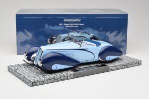 Delahaye Type 135-M Kabriolet Mullin Museum Minichamps 1:18 107116160 Kov – obrázok 2 z 6