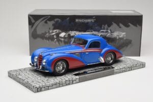 Delahaye Type 145 V12 Coupe Modrý Červený Minichamps 1:18 107116121 Živica – obrázok 6 z 6