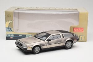 DeLorean DMC-12 LK Strieborný Sun Star 1:18 2701 Kov – obrázok 8 z 8