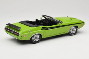 Dodge Challenger Kabriolet Zelený Greenlight 1:18 12803-06G Kov – obrázok 3 z 8