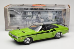 Dodge Challenger Kabriolet Zelený Greenlight 1:18 12803-06G Kov – obrázok 8 z 8