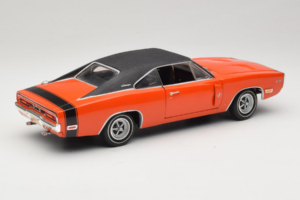 Dodge Charger R/T Oranžový & Čierny American Muscle 1:18 39314 Kov – obrázok 3 z 8