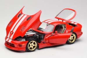 Dodge Viper GTS Červený Bburago 1:18 3075 Kov – obrázok 2 z 8