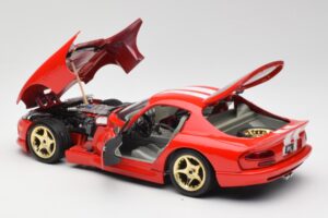 Dodge Viper GTS Červený Bburago 1:18 3075 Kov – obrázok 5 z 8