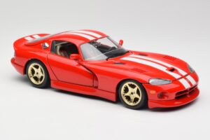 Dodge Viper GTS Červený Bburago 1:18 3075 Kov – obrázok 6 z 8