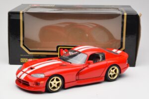 Dodge Viper GTS Červený Bburago 1:18 3075 Kov – obrázok 8 z 8