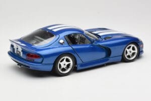Dodge Viper GTS SR II Modrý s Bielymi Pruhmi Bburago 1:18 3330 Kov – obrázok 3 z 8