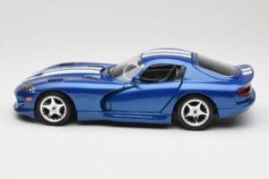Dodge Viper GTS SR II Modrý s Bielymi Pruhmi Bburago 1:18 3330 Kov – obrázok 4 z 8