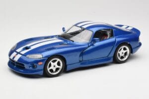 Dodge Viper GTS SR II Modrý s Bielymi Pruhmi Bburago 1:18 3330 Kov