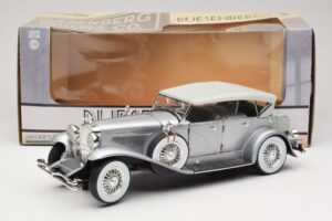 Duesenberg SJ Strieborný GreenLight 1:18 13525 Kov – obrázok 8 z 8