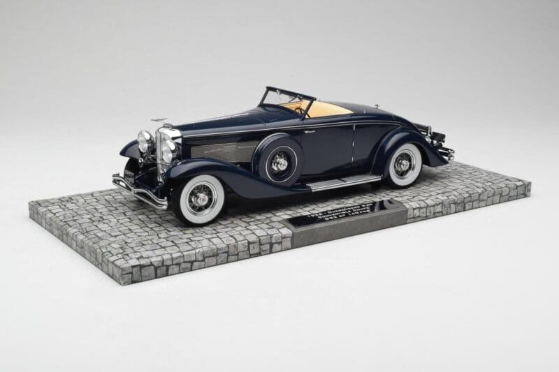 Duesenberg SJN Convertible Coupe Midnight Blue Minichamps 1:18 107150332 Kov
