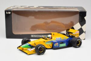 Benetton B191 #19 M. Schumacher F1 1991 Minichamps 1:18 100910119 Kov – obrázok 6 z 6