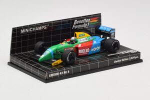 Benetton Ford B188 #19 A. Nannini Race Car 1988 Minichamps 1:43 400890119 Kov – obrázok 2 z 4
