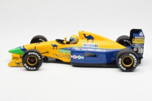Benetton Ford B191 #20 R. Moreno F1 1991 Minichamps 1:18 100910019 Kov – obrázok 3 z 6