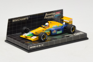 Benetton B191B Ford #20 M. Brundle Early Season F1 1992 Minichamps 1:43 400920120 Kov – obrázok 2 z 5