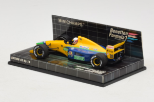 Benetton B191B Ford #20 M. Brundle Early Season F1 1992 Minichamps 1:43 400920120 Kov – obrázok 3 z 5