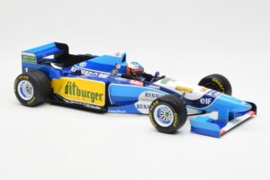 Benetton B195 Renault #1 M. Schumacher Winner Japanese GP 1995 Minichamps 1:18 510953401 Kov – obrázok 4 z 6