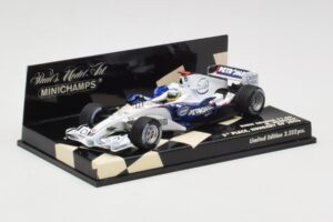 BMW Sauber F1.06 #10 N. Heidfeld Hungarian GP 3rd Place 2006 Minichamps 1:43 400060116 Kov – obrázok 2 z 5
