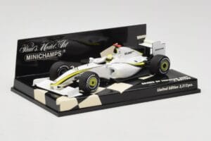 Brawn GP Mercedes BGP001 #22 J. Button Showcar 2009 Minichamps 1:43 400090092 Kov – obrázok 2 z 5