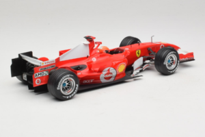 Ferrari 248 F1 #5 M. Schumacher German GP Hockenheimring 2006 Hot Wheels 1:18 J2887 Kov – obrázok 2 z 6