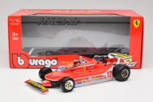 Ferrari 312T4 #12 G. Villeneuve South African Grand Prix 1979 Bburago 1:18 18-16814 Kov – obrázok 6 z 6