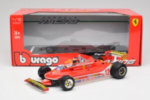 Ferrari 312T4 #12 G. Villeneuve United States Grand Prix East Winner 1979 Bburago 1:18 18-16814-18-01546 Kov – obrázok 6 z 6