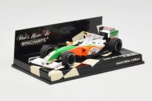 Force India Mercedes VJM02 #21 G. Fisichella Showcar 2009 Minichamps 1:43 400090091 Kov – obrázok 2 z 5