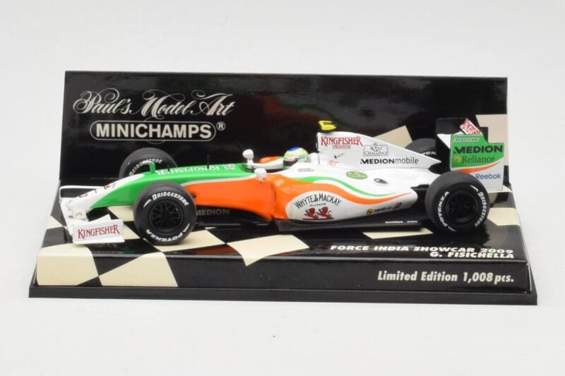Force India Mercedes VJM02 #21 G. Fisichella Showcar 2009 Minichamps 1:43 400090091 Kov