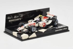 Honda RA106 A. Davidson Test Driver F1 2006 Minichamps 1:43 400060036 Kov – obrázok 2 z 5