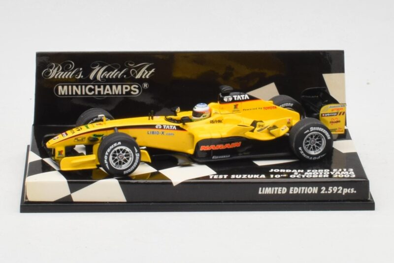 Jordan Ford EJ13 S. Motoyama Suzuka Test 2003 Minichamps 1:43 400030036 Kov
