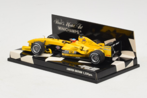 Jordan EJ14 Ford #18 N. Heidfeld Jordan Ford F1 Team Showcar 2004 Minichamps 1:43 400040088 Kov – obrázok 3 z 5