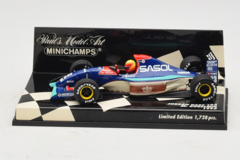 Jordan 192 Yamaha M. Gugelmin F1 1992 Minichamps 1:43 400920033 Kov
