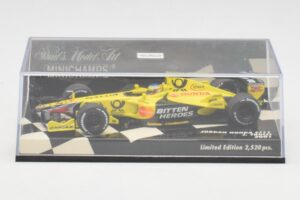 Jordan Honda EJ11 #11 J. Trulli F1 2001 Minichamps 1:43 400010012 Kov – obrázok 5 z 5