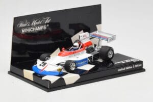 March Ford 751 #28 M. Donohue Race Car 1975 Minichamps 1:43 430750028 Kov – obrázok 2 z 5